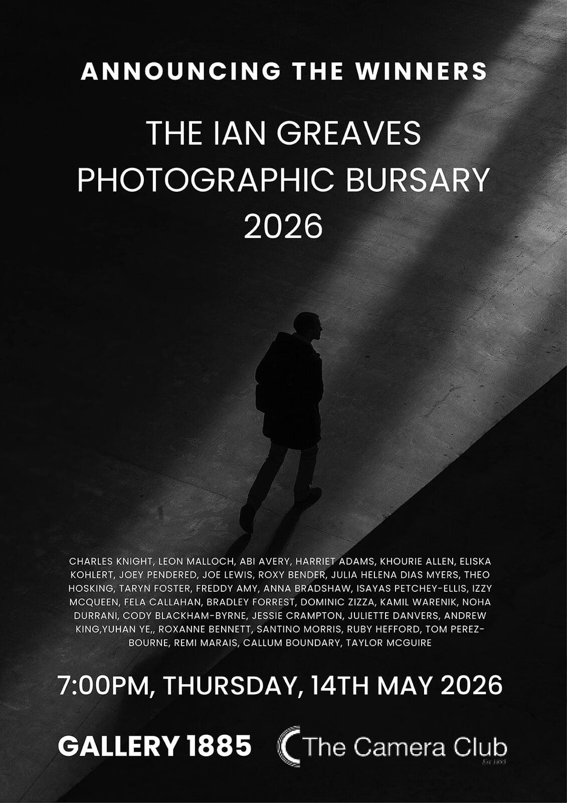 Gallery 1885 Exhibition: The Ian Greaves Bursary - Announcing the Winners